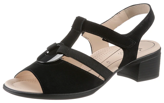 Ara Sandalette »LUGANO«  , Sommerschuh, Sandale, Blockabsatz, in Schuhweite H (= sehr weit)