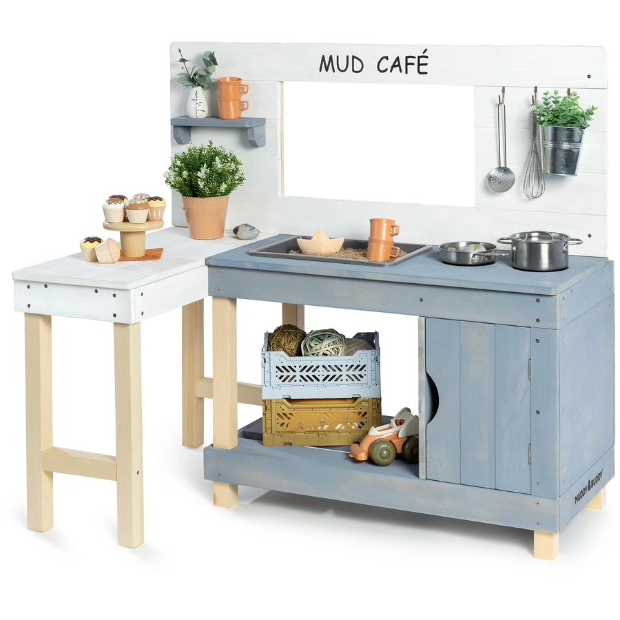 MUDDY BUDDY® Matschküche Mud Café, weiß-wolkengrau