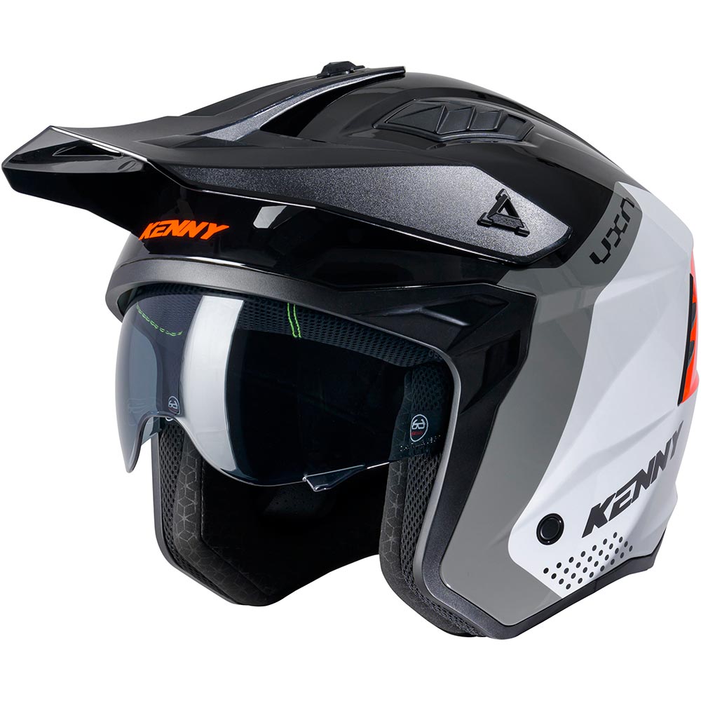 Kenny - Casque Miles Graphic Noir / Orange / Gris