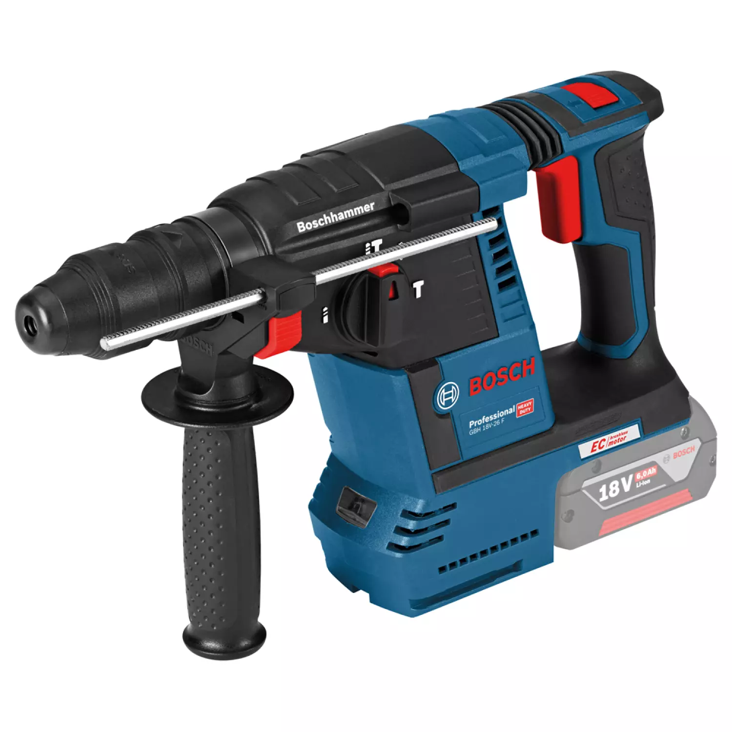 Bosch GBH 18V-26 F 18V Li-Ion accu SDS-plus Combihamer body in L-Boxx - 2,6J - koolborstelloos