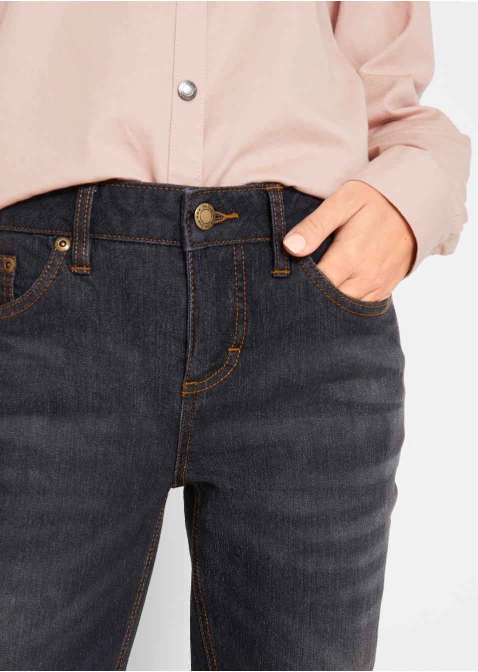 Jean Bootcut taille moyenne, extensible