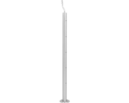 Pertura complete leuningset Hestia U-vorm roestvrij staal met ronde staven voor vloermontage B: 3 m
