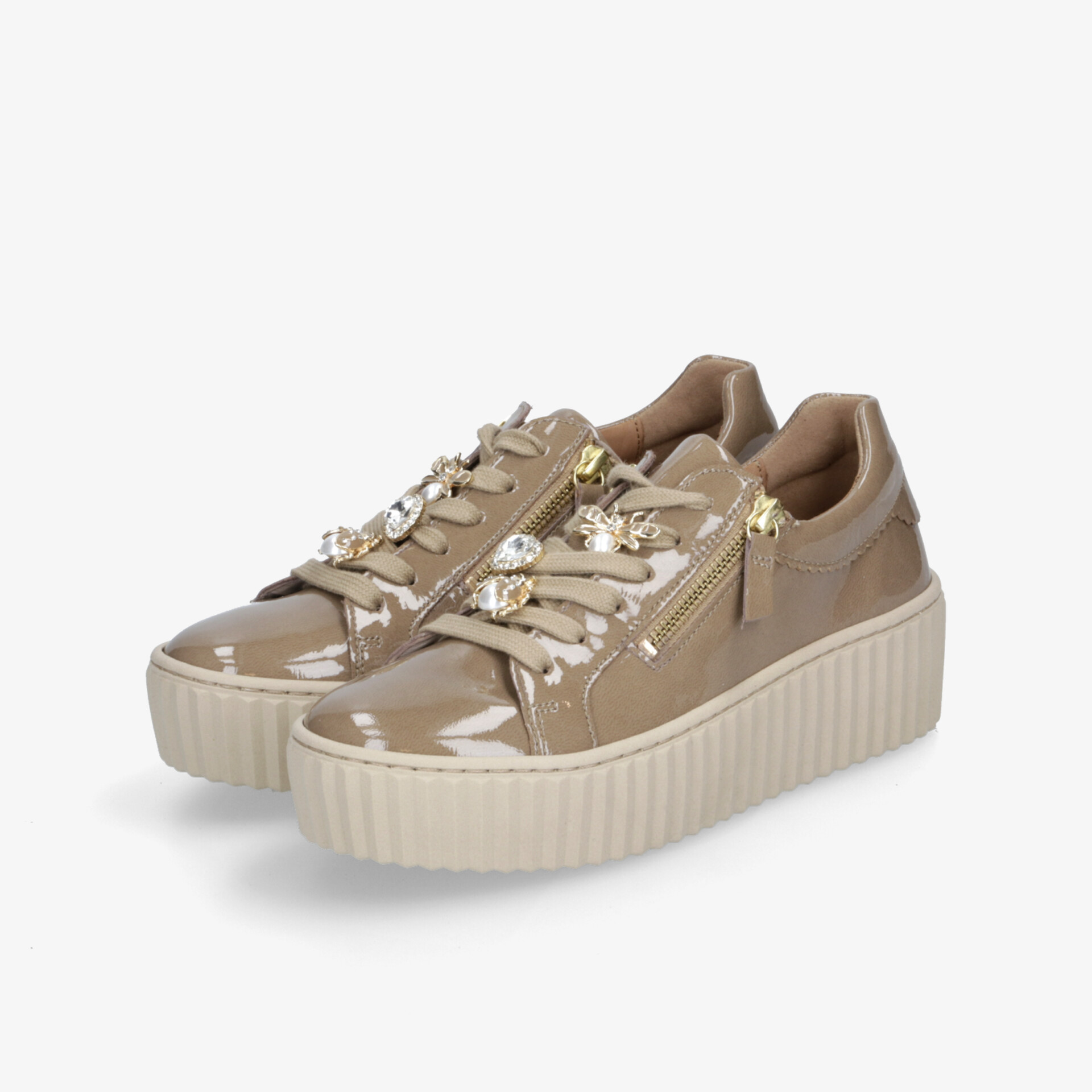 Gabor Damen Klassische Schnürer beige