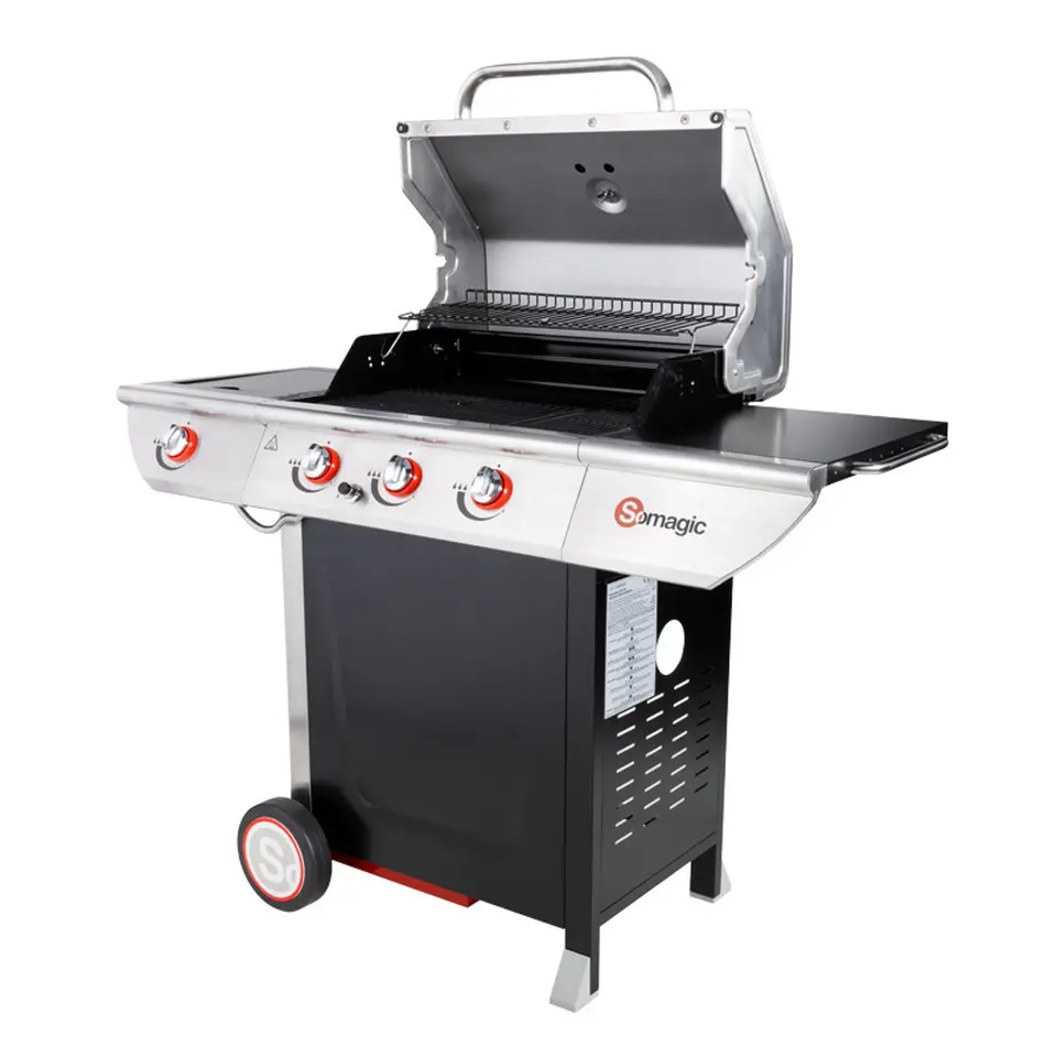 Somagic Barbecue MANHATTAN 350GPI - Zwart - Staal