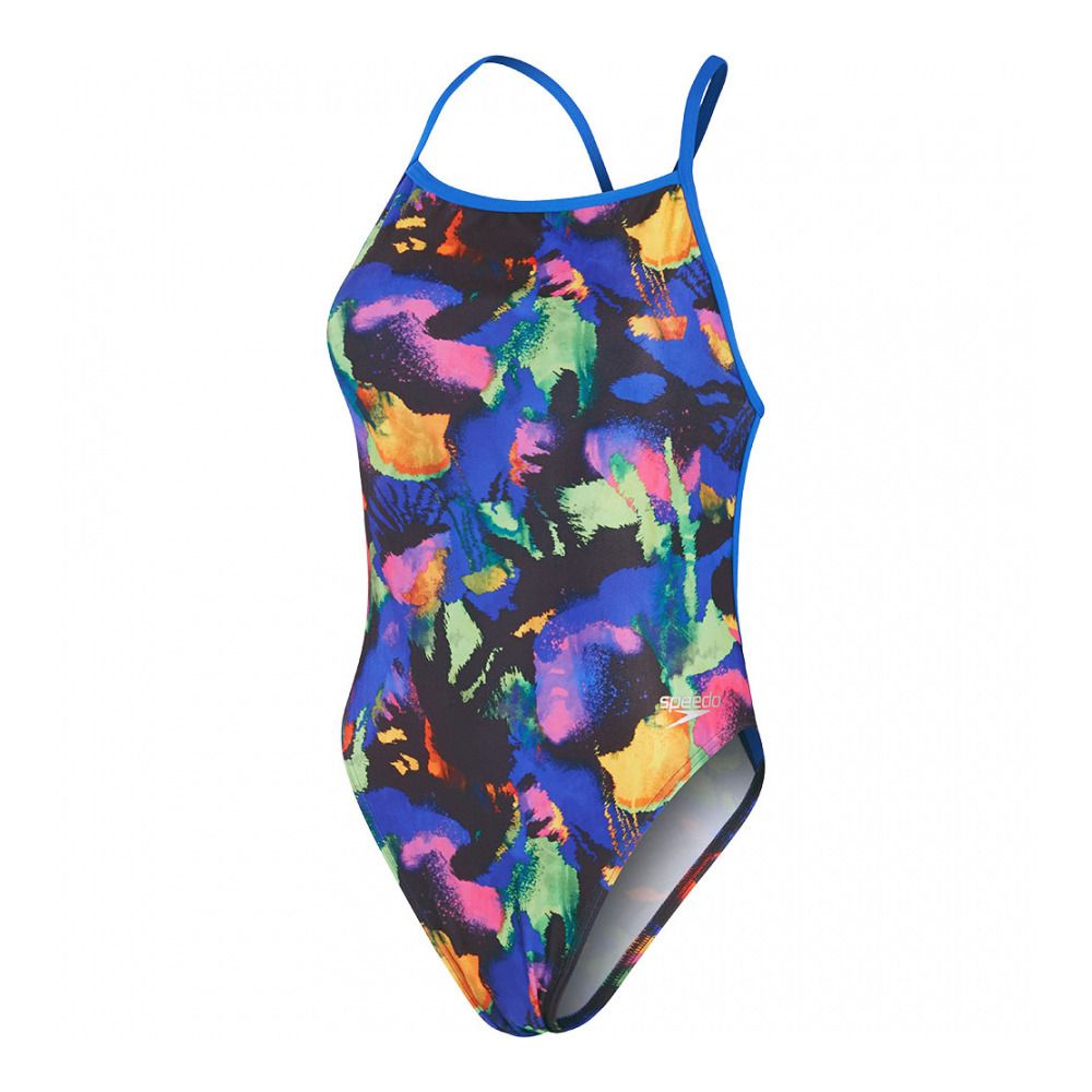 Speedo ECO+ ALLOV VBACK - Maillot de bain 1 pièce Femme black/purple