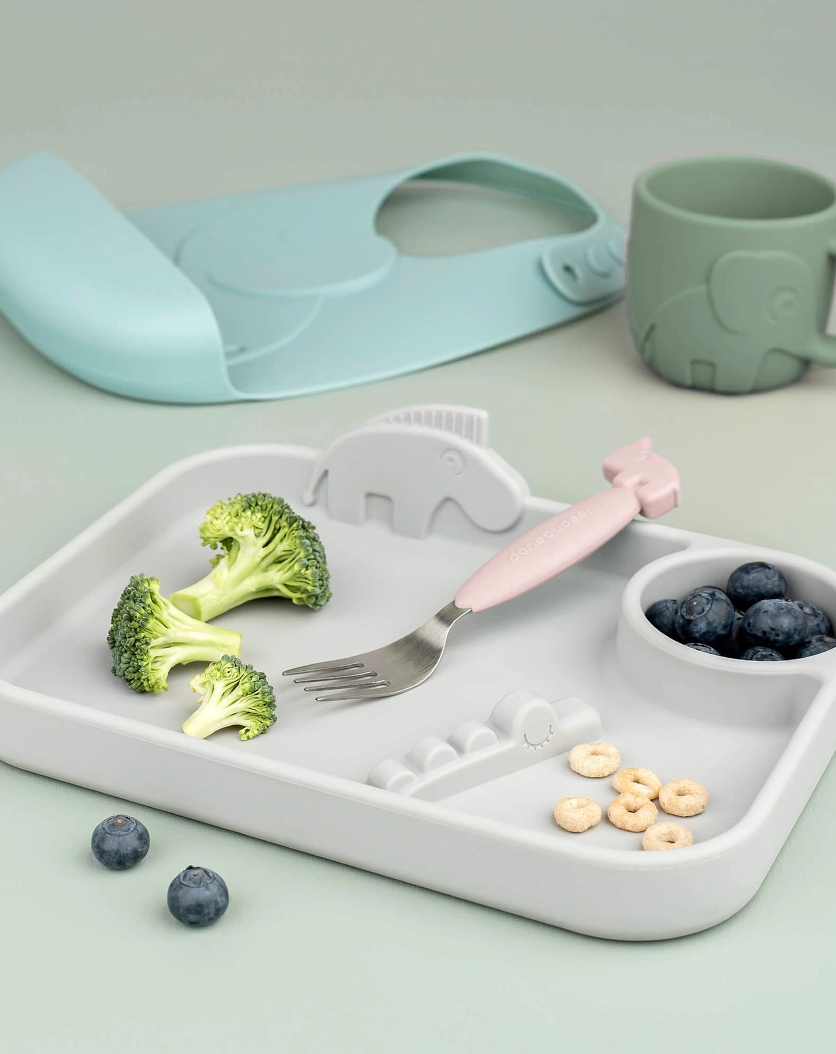 Besteckset EASY-GRIP - DEER FRIENDS 3-teilig in rosa