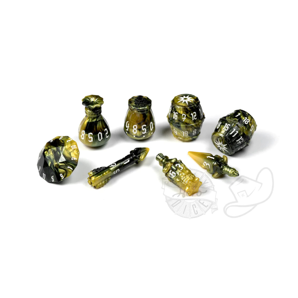 Set de 8 Dés JDR Polyhero Dice : Rogue