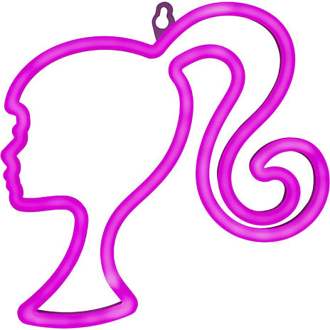 Barbie LED neon væglampe - pink