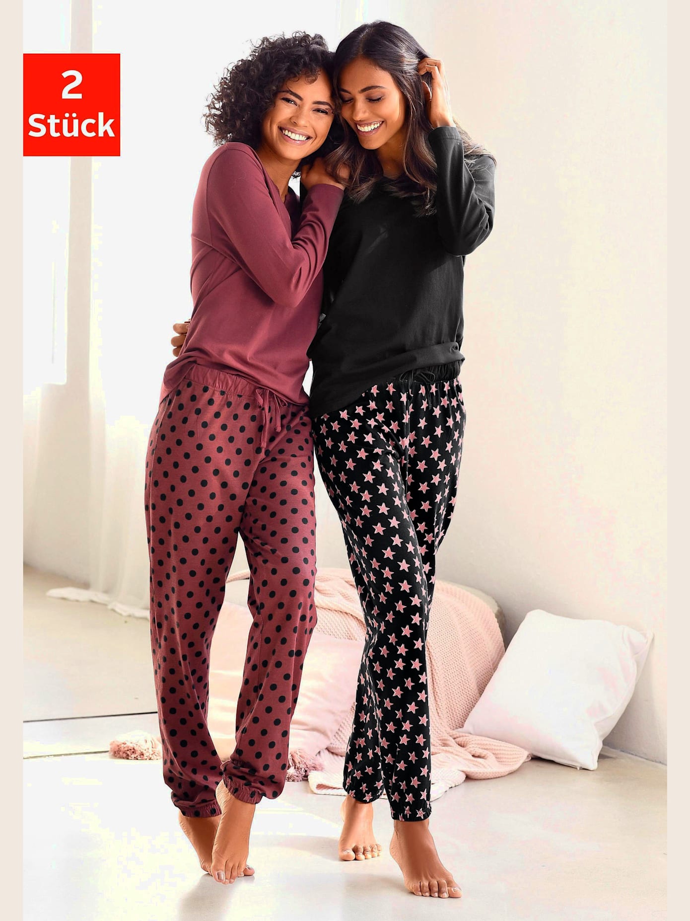 Lot de 2 pyjamas avec imprimé étoile