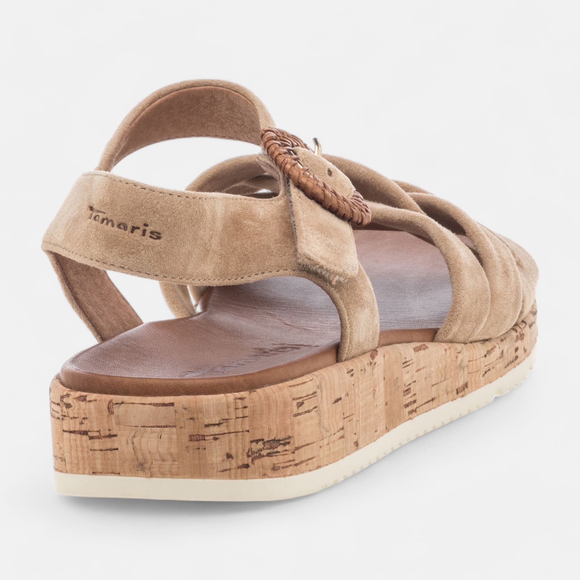 Sandales Femme en cuir beige