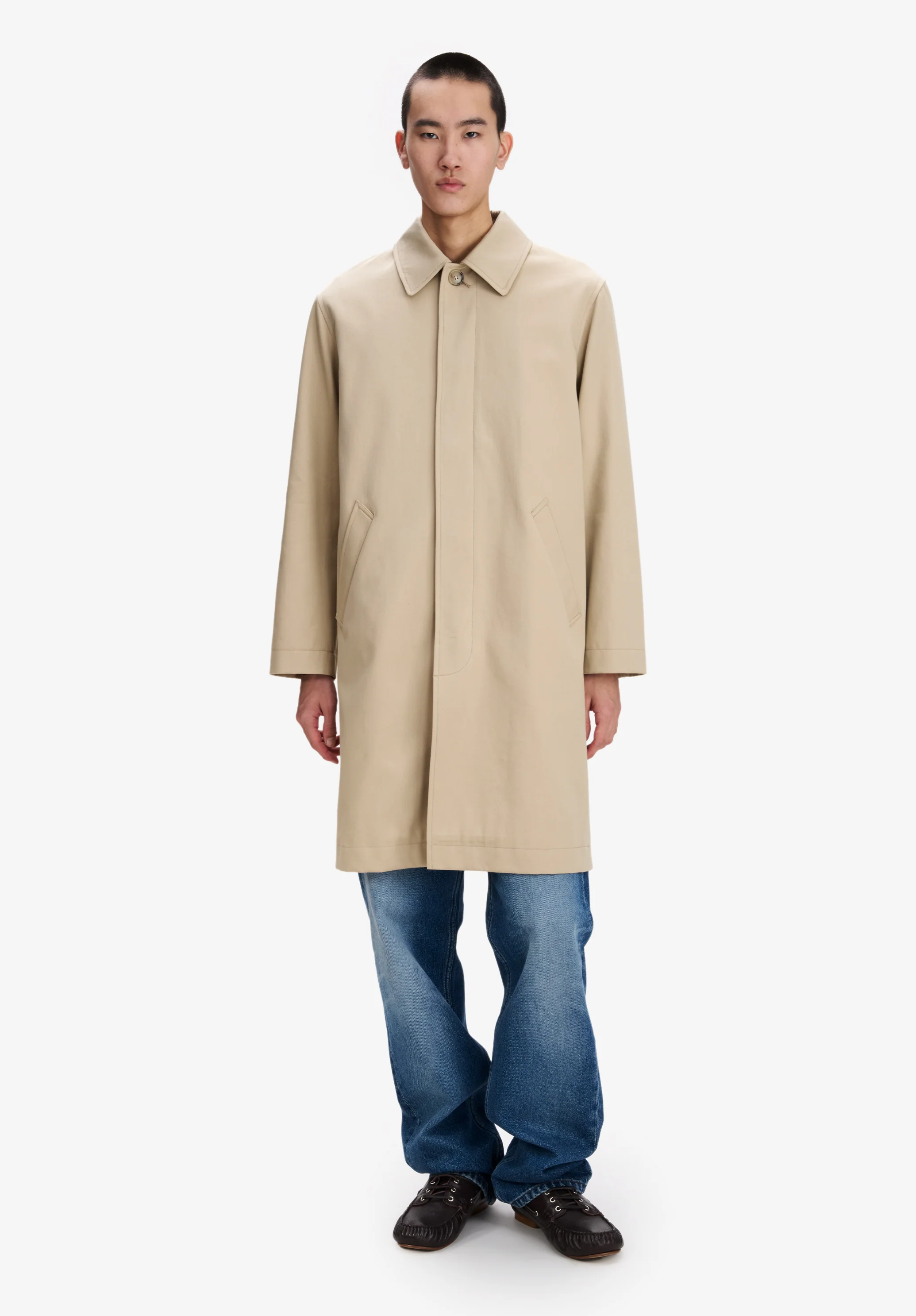 Mac beige en gabardine de coton - Beige