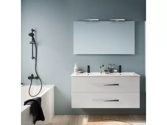 Meuble double vasque 120 cm JACOB DELAFON Ola UP blanc
