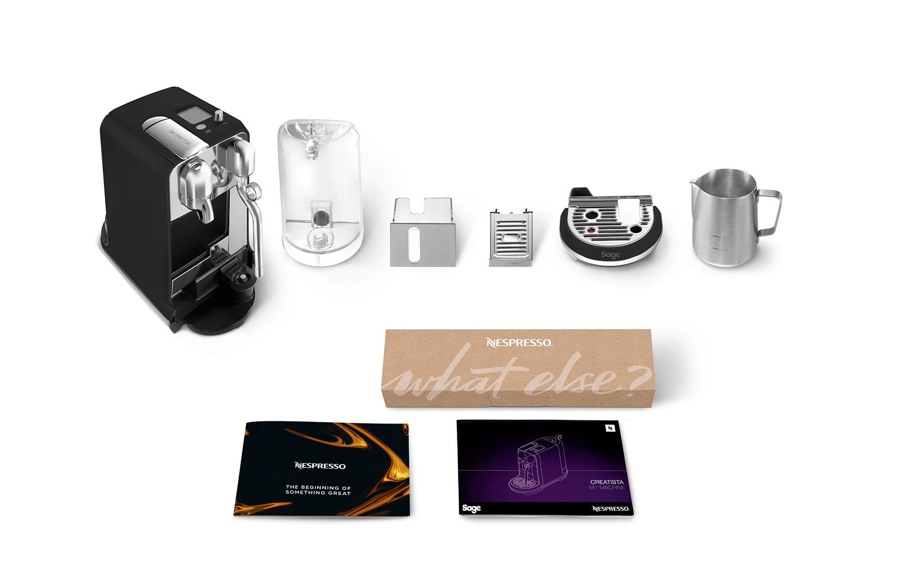Kaffeemaschine Nespresso Creatista Plus SNE800BTR Schwarz<br>Kapselmaschine der Original Line für Kaffeespezialitäten in Barista-Qualität