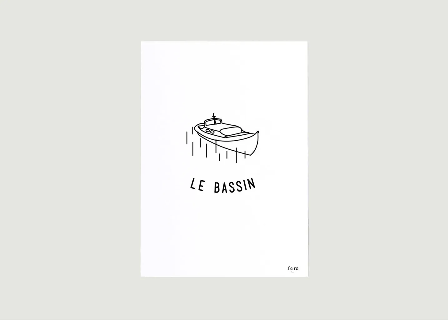 Affiche France, Le bassin Fere Paris