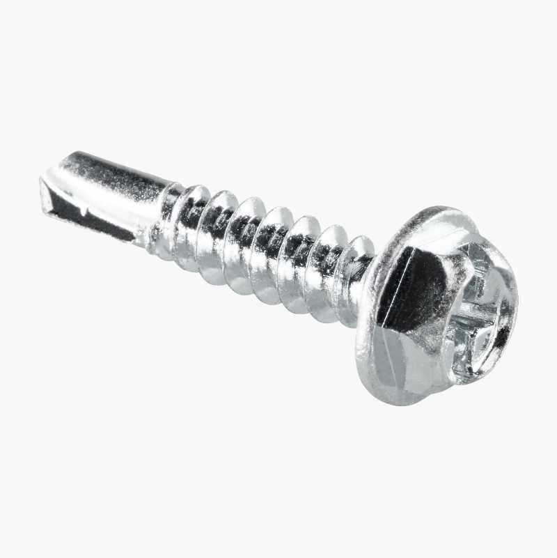 Metall- og monteringsskrue med borespiss 4,2 x 19 mm, 250 stk.
