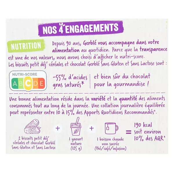 Gerblé Sans Gluten & Sans Lactose Biscuits Petit Déj 200g