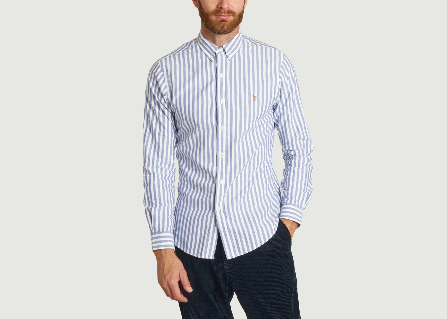 Chemise Oxford ajustée stretch à rayures Polo Ralph Lauren