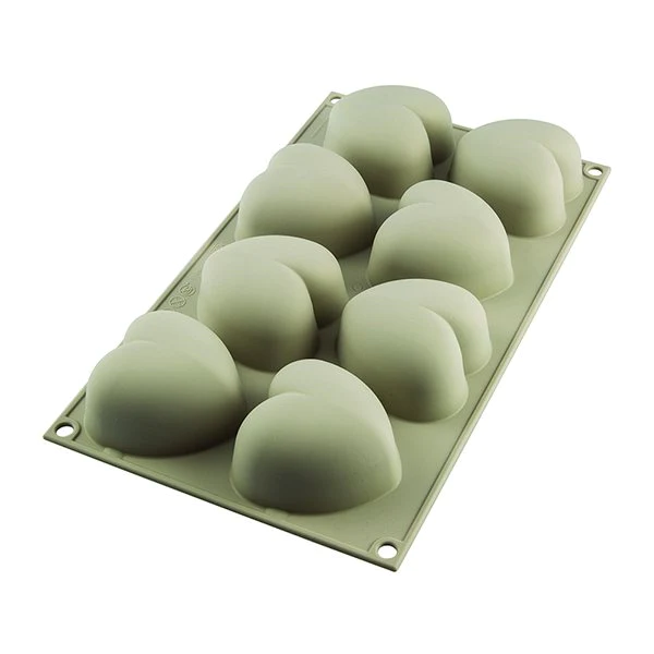 Moule en silicone Cuoricino 8 cœurs Silikomart