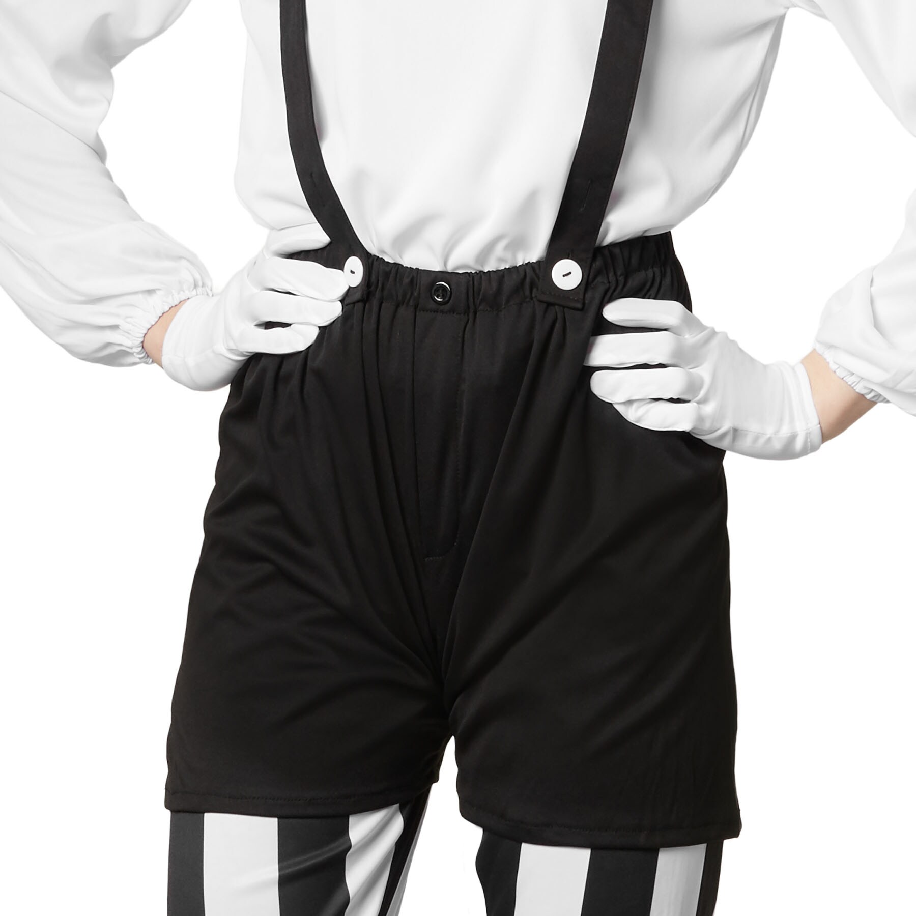 tectake® Frauenkostüm Clown schwarz-weiß