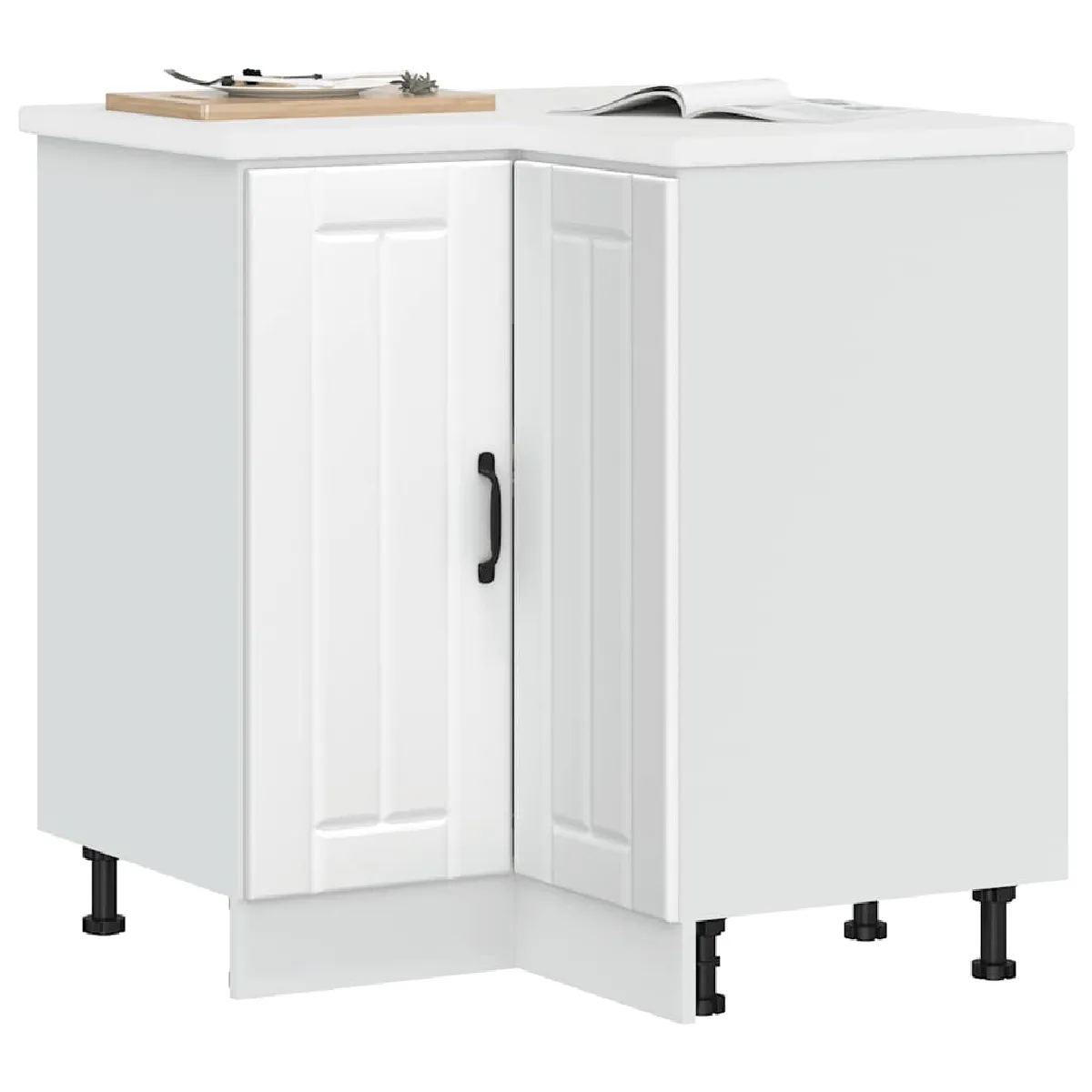 vidaXL Armoire d'Angle Lucca - Blanc