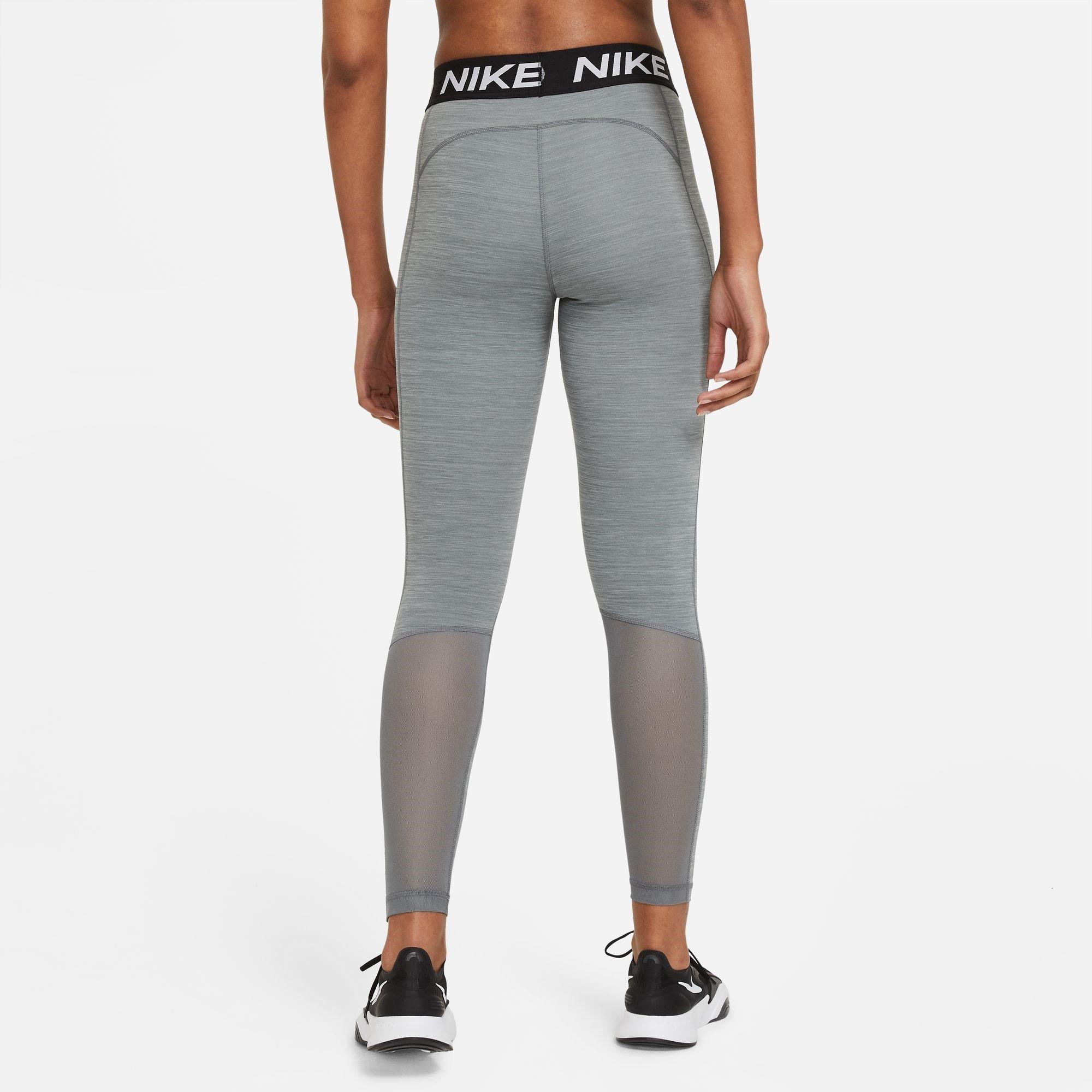Nike Pro Womens Mid Rise Mesh Panelled Leggings