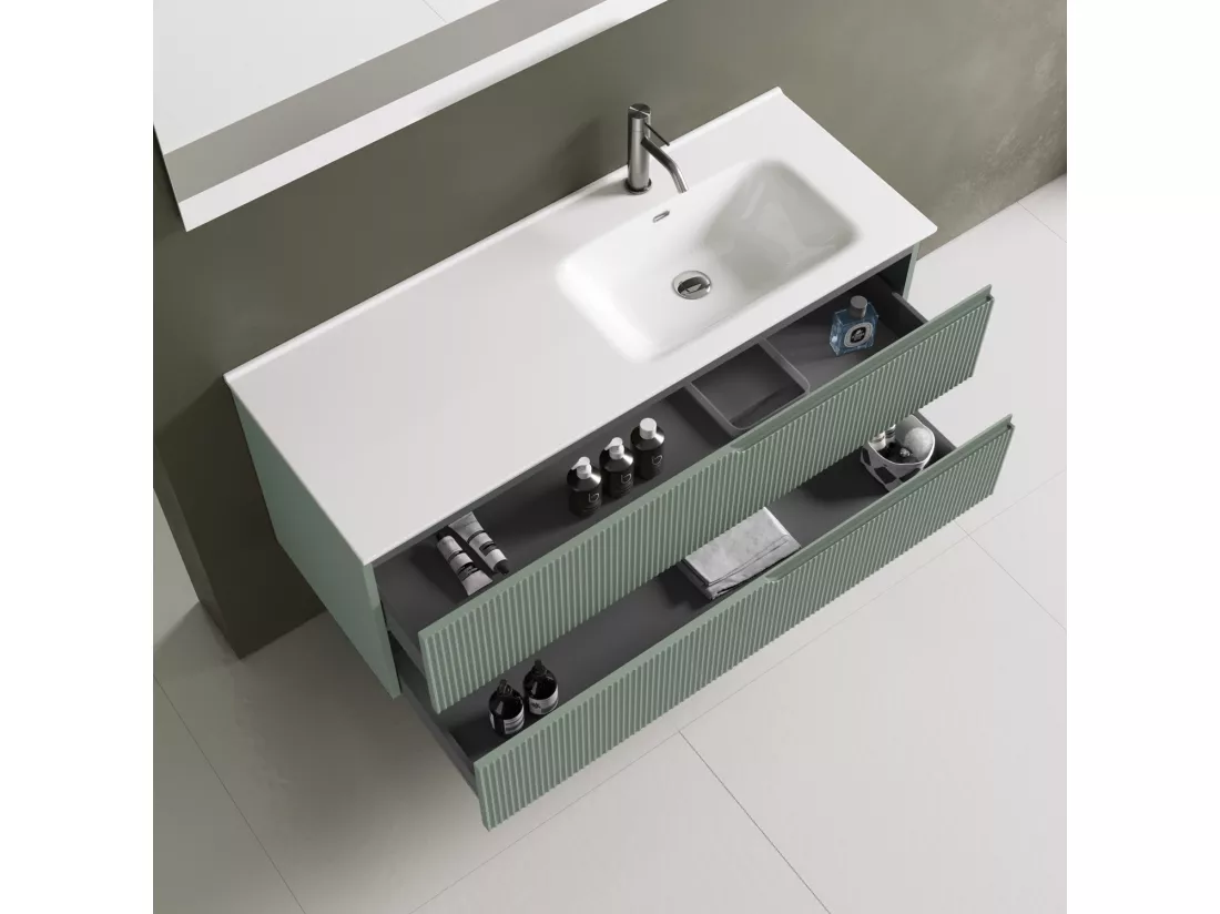 Ensemble salle de bain DX vasque 4 pièces VENERE vert sauge