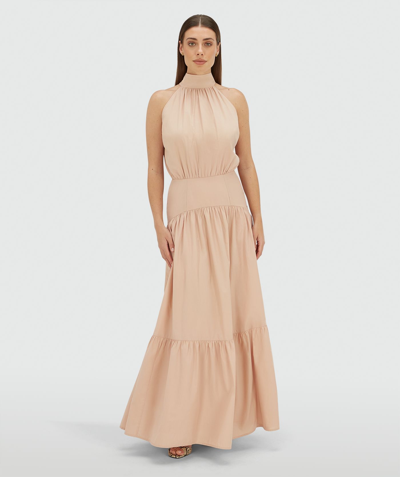 JV-ELARA regular fit maxi jurk - dusty pink