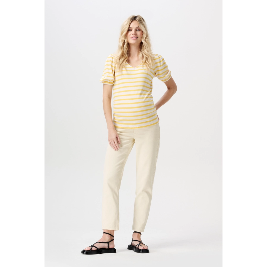Noppies Straight Umstandsjeans Azua Bone White