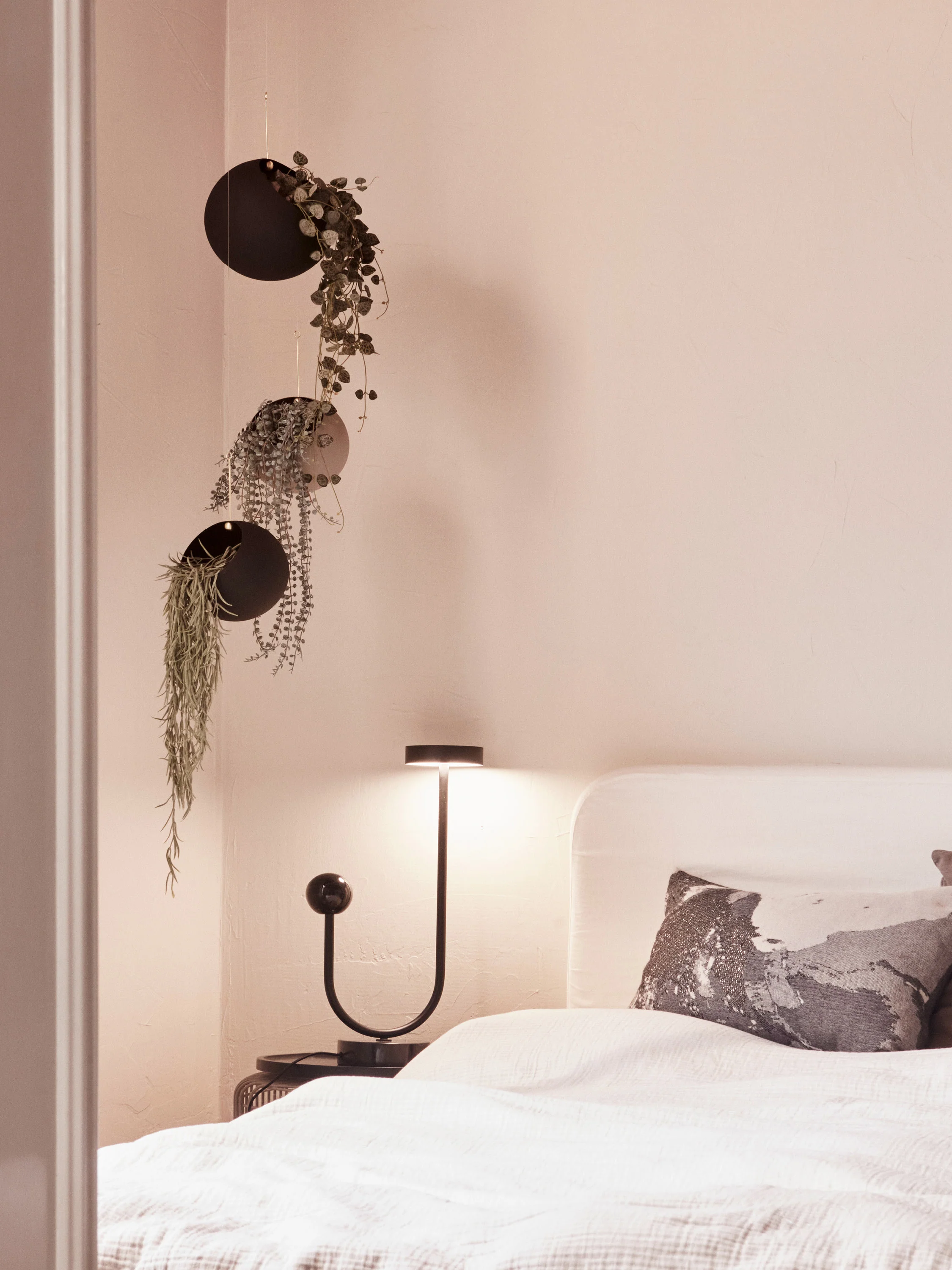 Metalen plantenpot Globe om op te hangen