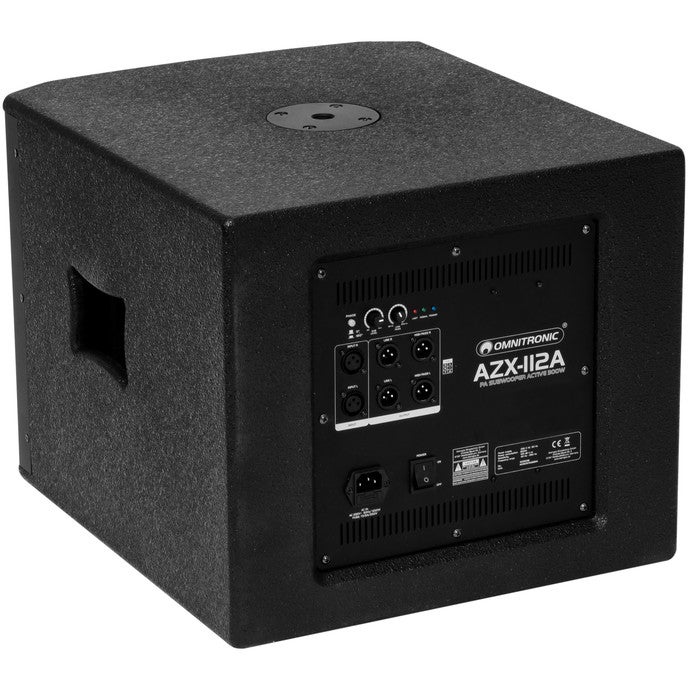 Omnitronic AZX-112A actieve 12 inch subwoofer 300 Watt