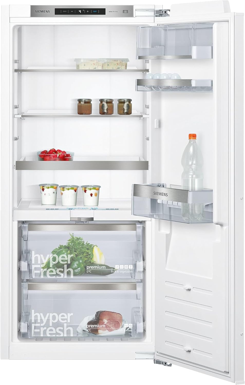 SIEMENS KI41FADE0 iQ700 Einbau-Kühlschrank, 138 kWh pro Jahr, 187L, hyperFresh Premium 0°, LED Beleuchtung, superCooling, Flachscharnier
