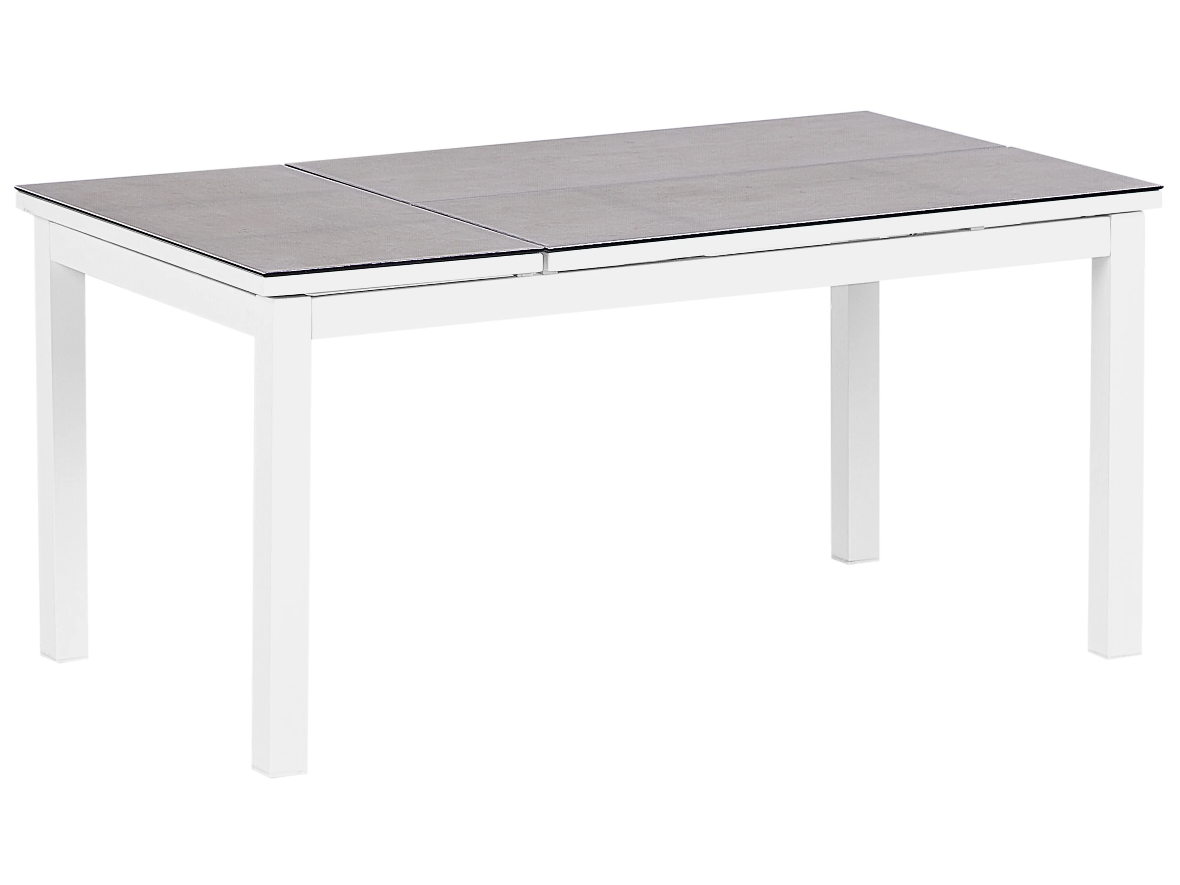 Tuin hoekloungeset met tafel 5-zits MESSINA linkszijdig Metaal Zandbeige