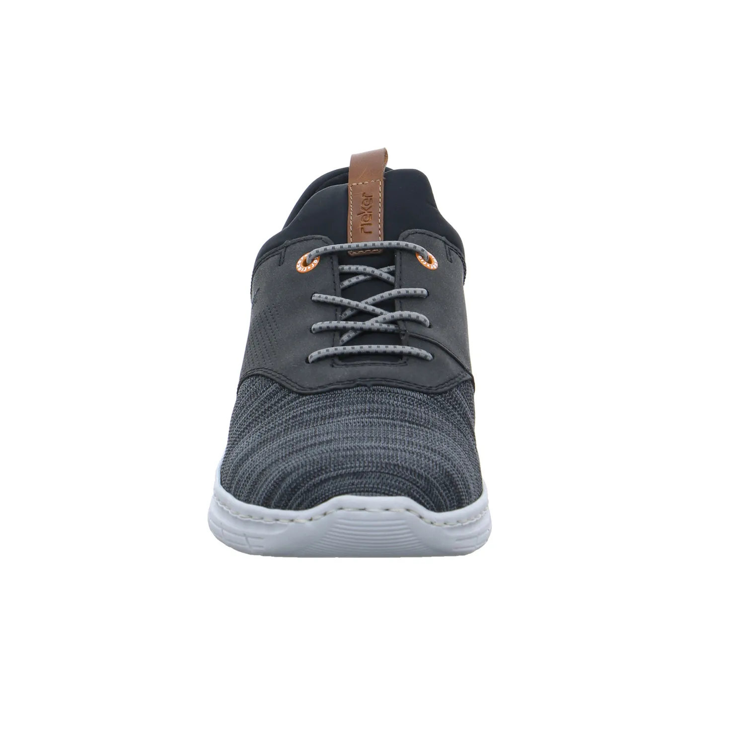 RIEKER Halbschuhe Sneaker Stoff Grau Lederimitat