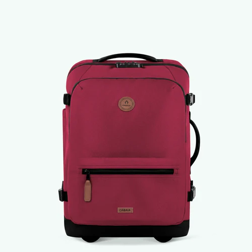 Valise souple 2 roues small Sibiu bordeaux