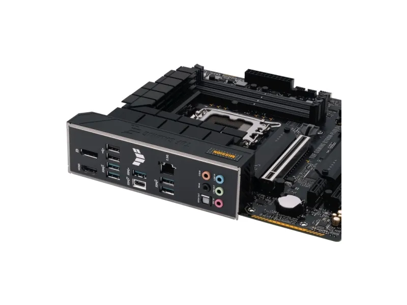ASUS TUF GAMING B760M-PLUS D4 - Bundkort - micro ATX - LGA1700 sokkel - B760 Chipset - USB-C 3.2 Gen 2x2, USB 3.2 Gen 2, USB 3.2 Gen 1 - 2.5 Gigabit LAN - onboard grafik (CPU påkrævet) - HD Audio (8-kanaler)