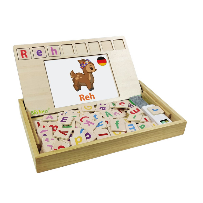 Bio Toys  - Lernkasten Wortschule Englisch - Deutsch
