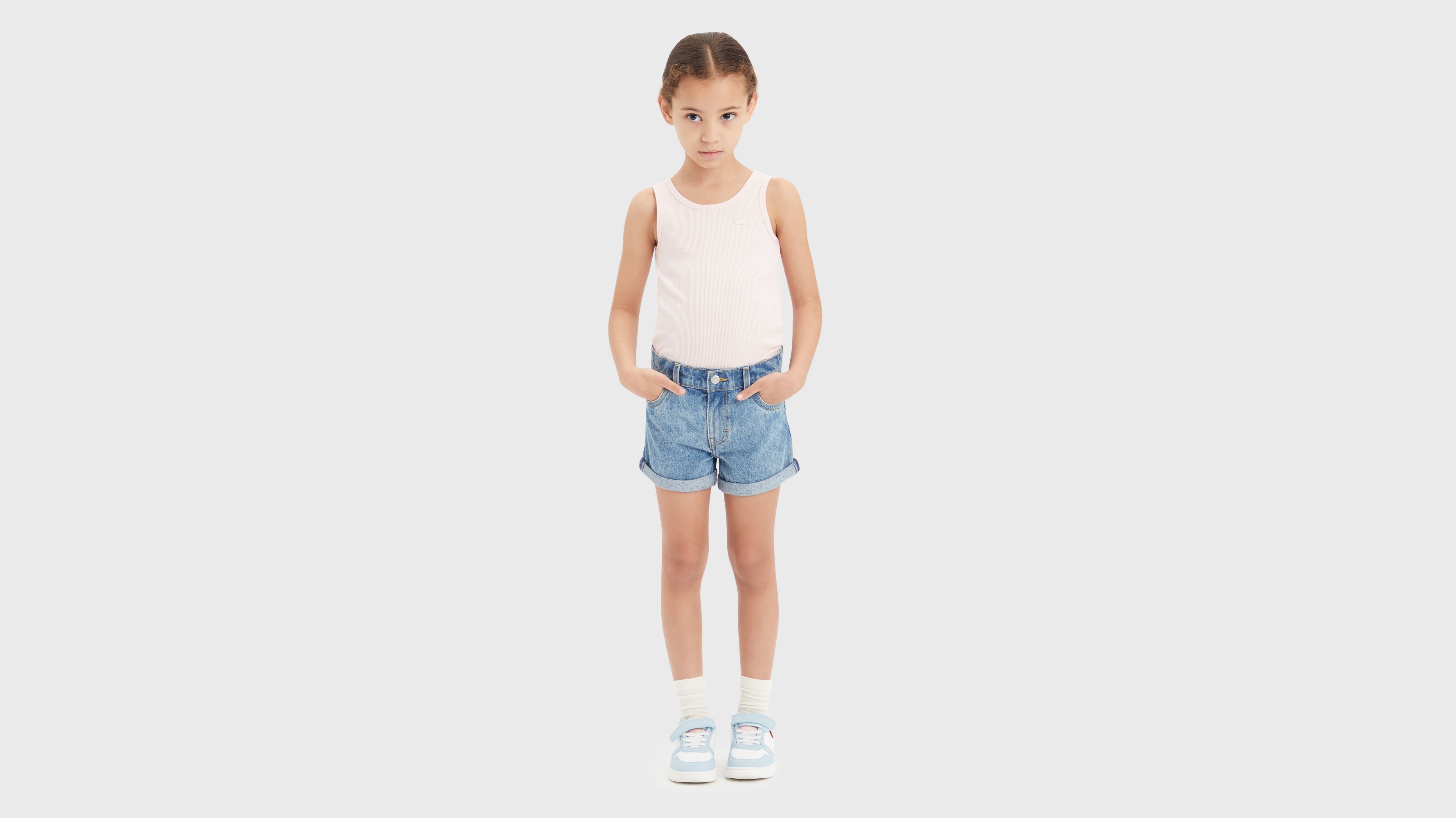 Enfant débardeur côtelé Meet And Greet - Chalk Pink - Rose