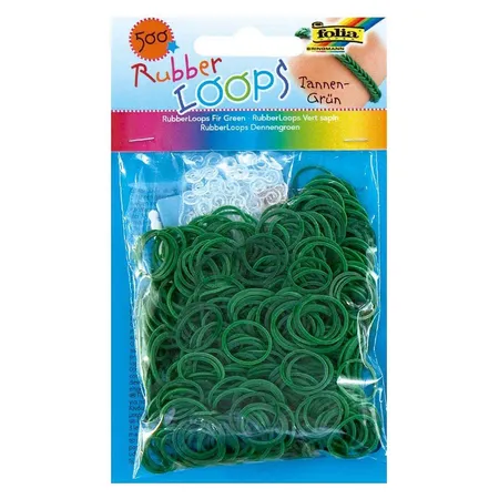 Folia Rubber Loops 500 Stück tannengrün