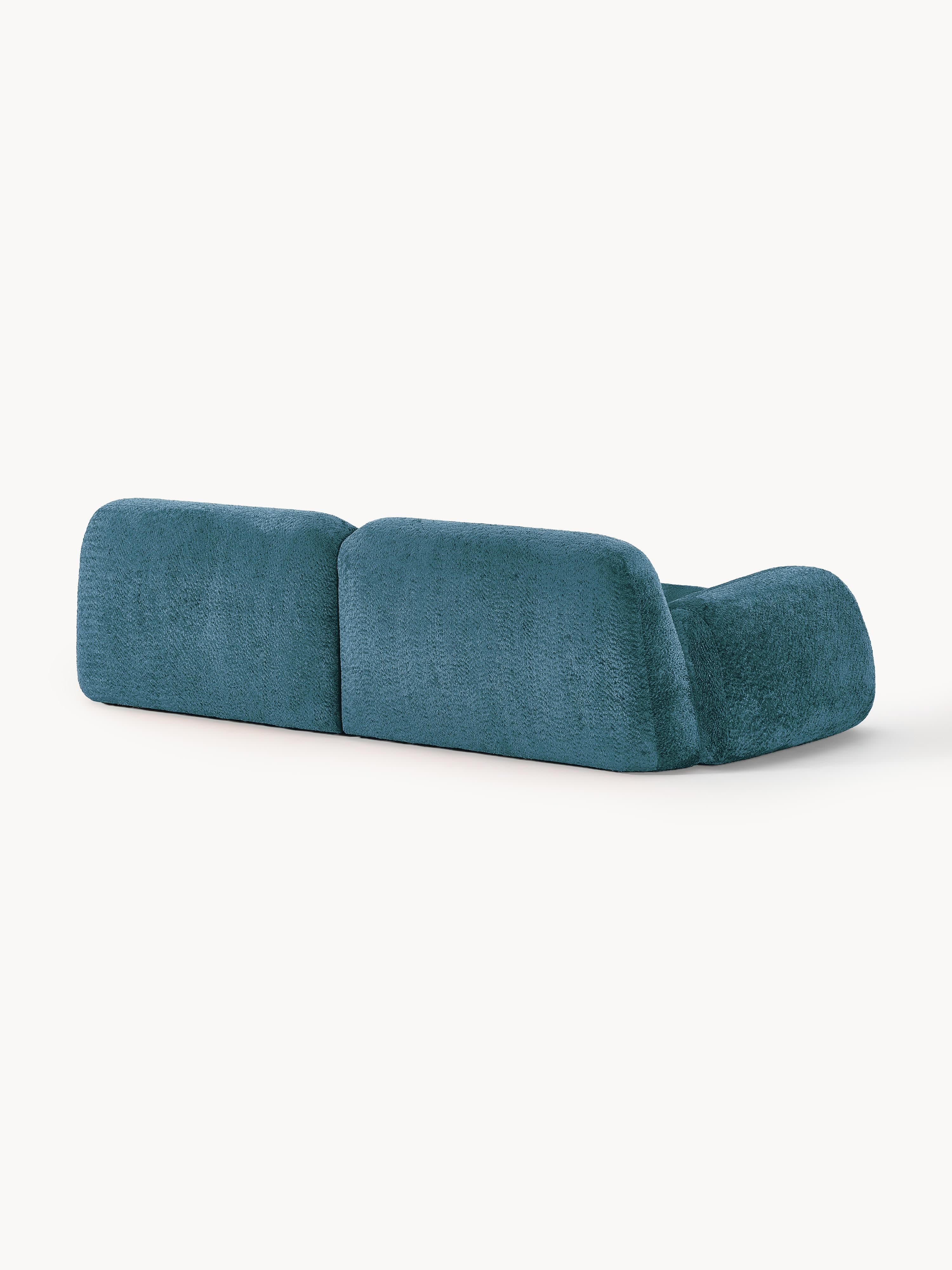 Modulaire bank Wolke (3-zits) van teddy bouclé