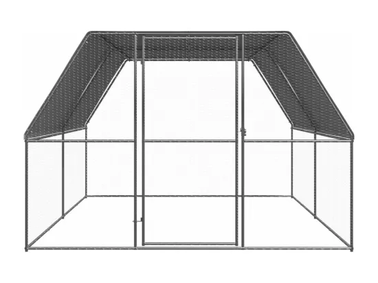 Poulailler d'extérieur 3x4x2 m Acier galvanisé