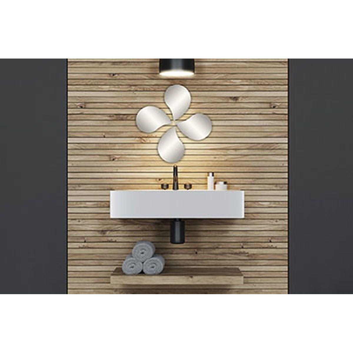SET 4 MIROIRS GOUTTE D EAU 19X14.5CM UNI