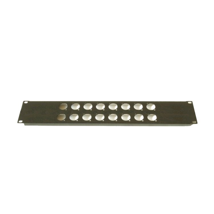 Prodjuser 2U XLR-8 metalen chassis paneel voor 16 XLR