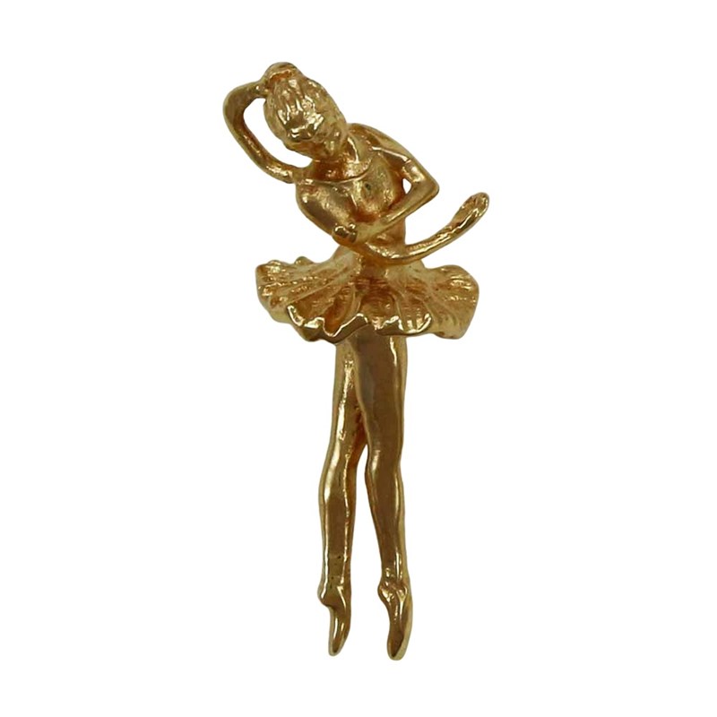 Pendentif danseuse bras entrelacés - Plaqué or