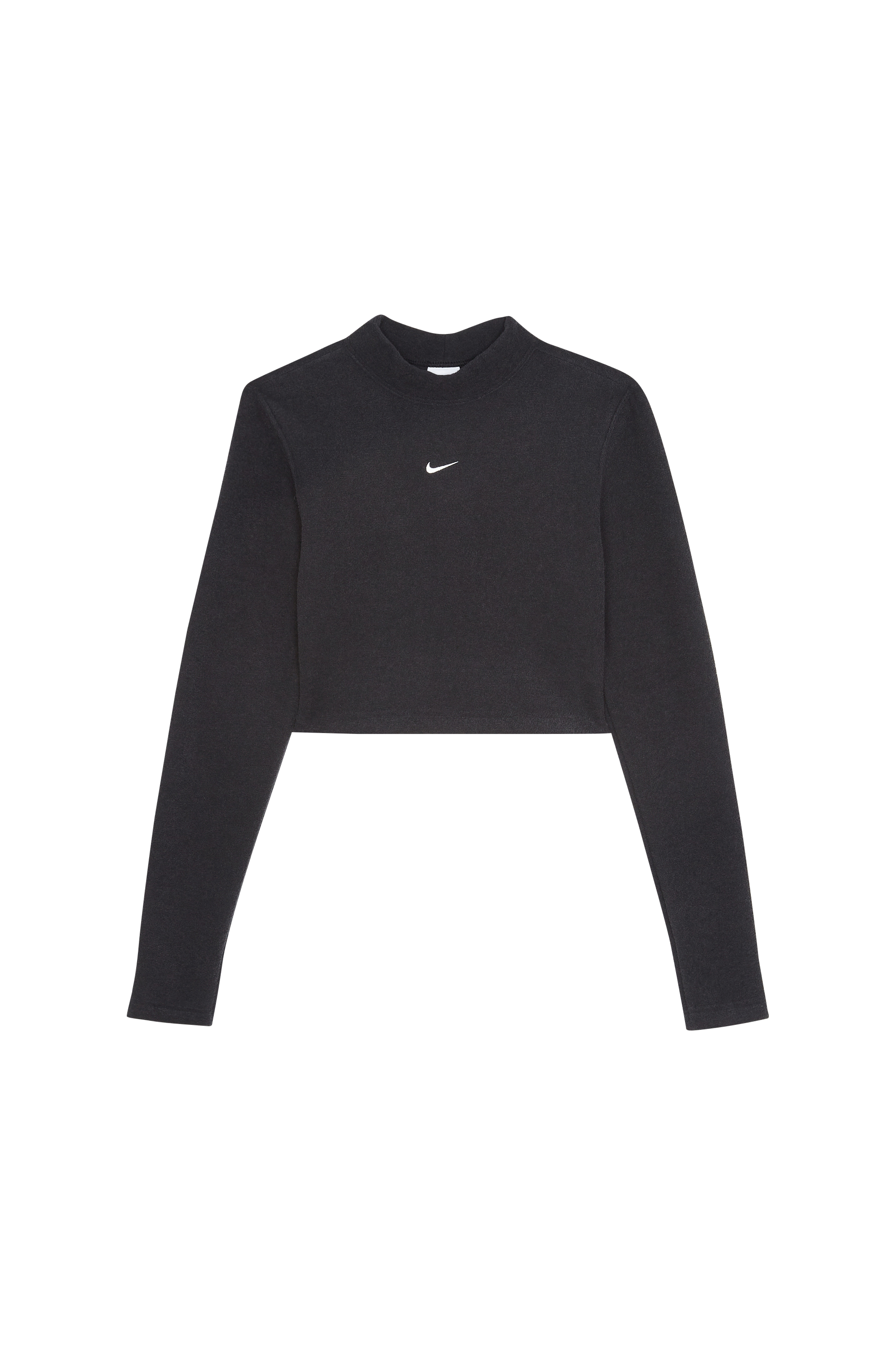 NIKE Pull PHNX PLSH CROP TOP Noir