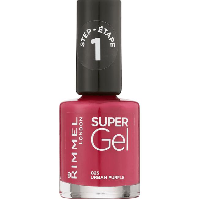 Rimmel London Super Gel Nailpolish - 025 Urban Purple