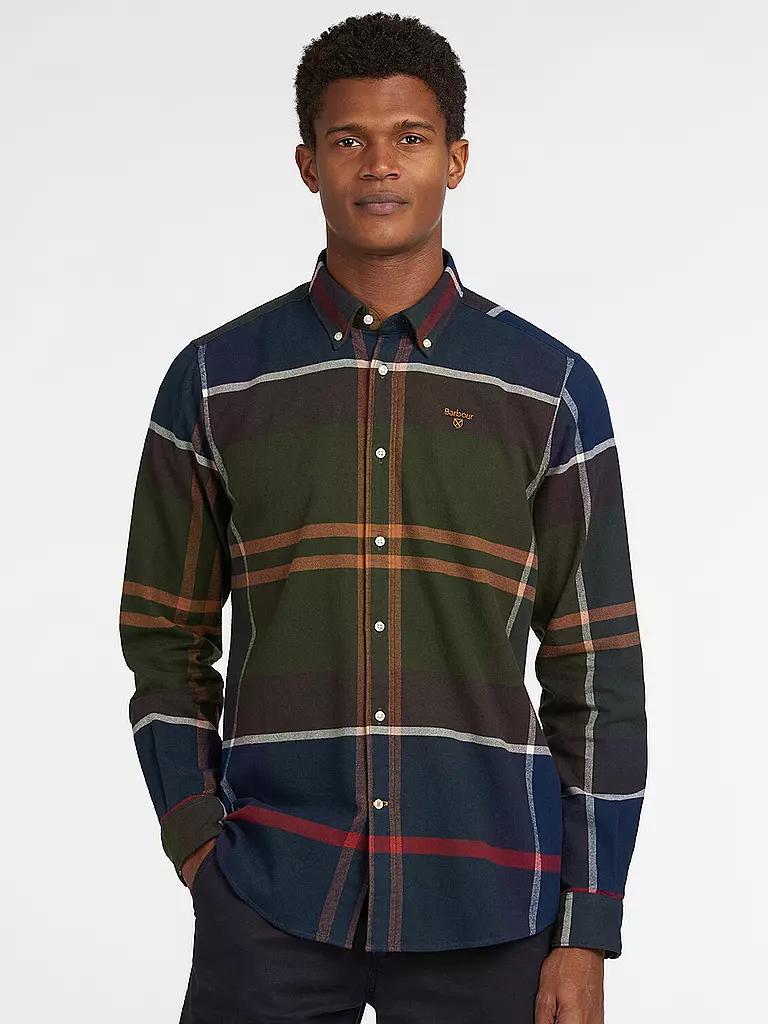 BARBOUR Flanellhemd  olive