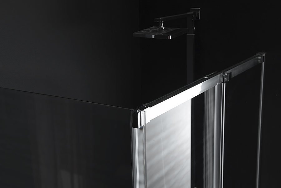 Polysan Altis zijwand 100x200cm chroom