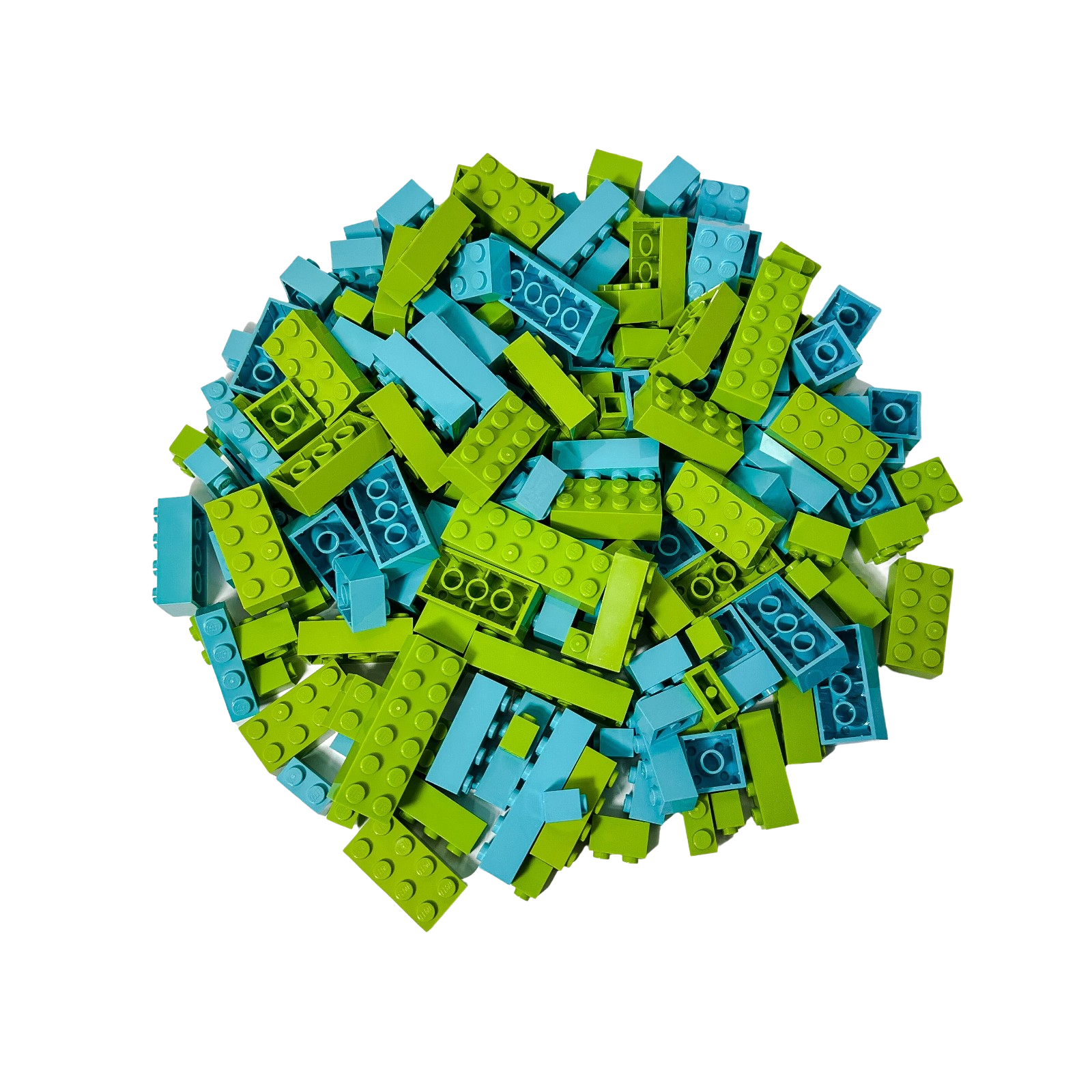 LEGO® Steine Hochsteine Limette & Azur - Teile 200x