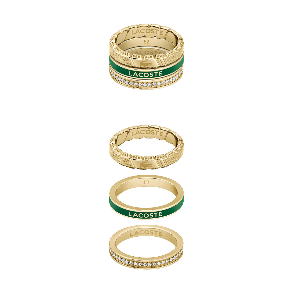Bague LACOSTE  acier bicolore