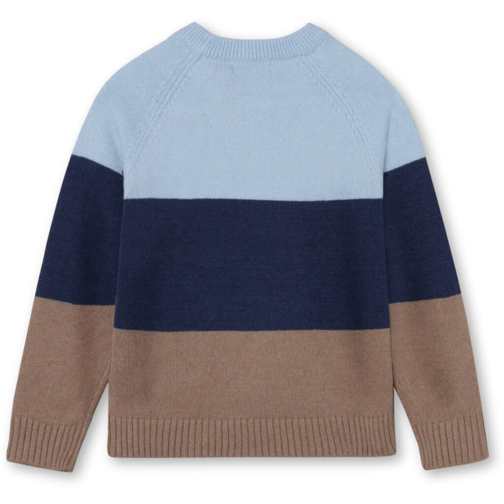 Køb Fliink Blue / Sandshell Stripe Alon Balloon Pullover